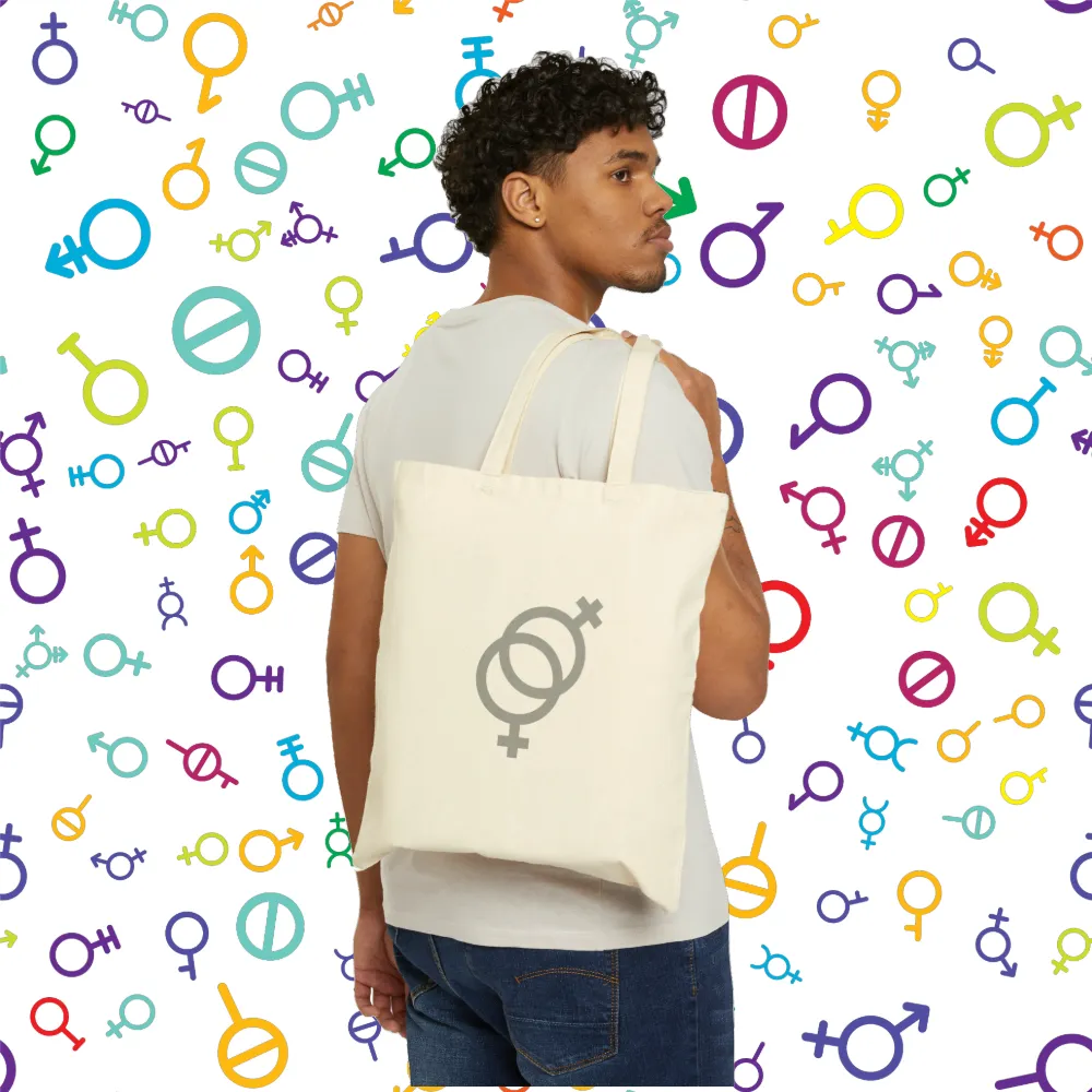 Cotton "Lady Love" Canvas Tote Bag. Tote Bag. Reusable Bag. Everyday Use. LGBTQIA. Queer Love. Pride. Birthday Gift. Grocery Bag