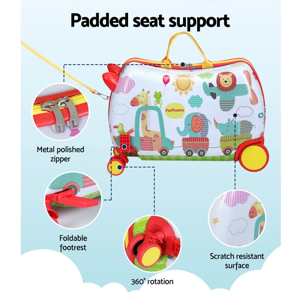 Lightweight 17" Kids Ride-On Luggage with 360° Wheels - Wanderlite