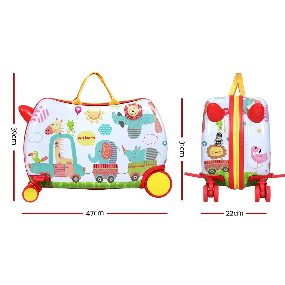 Lightweight 17" Kids Ride-On Luggage with 360° Wheels - Wanderlite